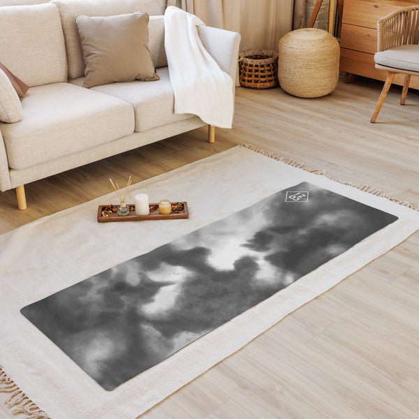 Gray Clouds Yoga Mat