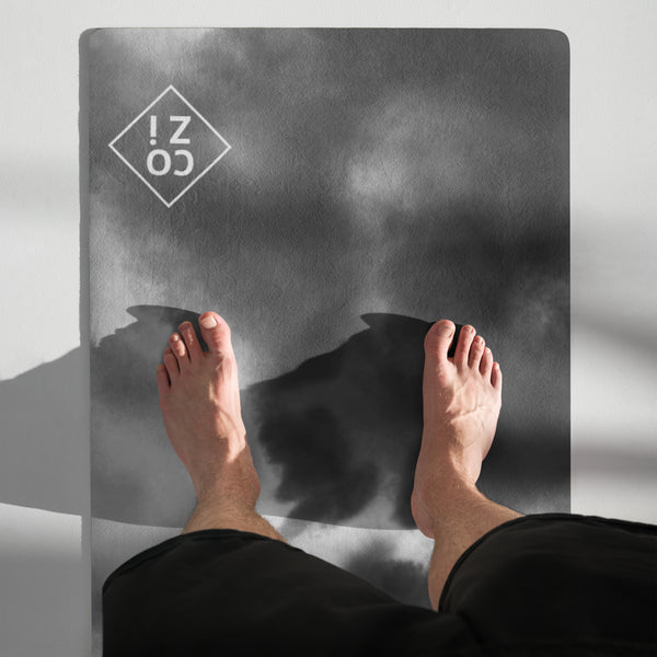 Gray Clouds Yoga Mat