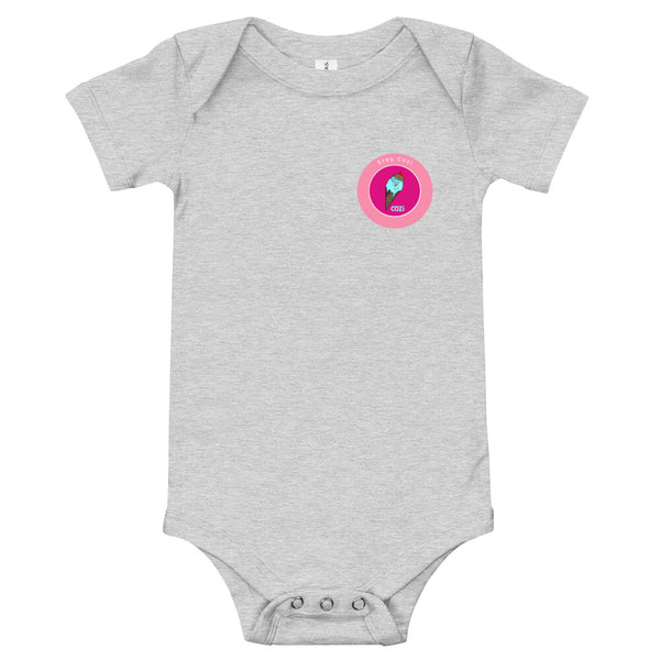 Baby Short Sleeve Onesie Pink