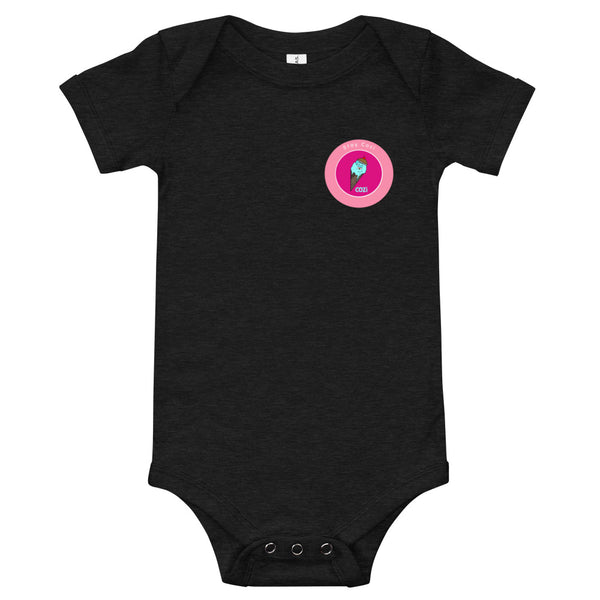 Baby Short Sleeve Onesie Pink