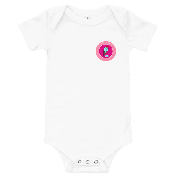 Baby Short Sleeve Onesie Pink