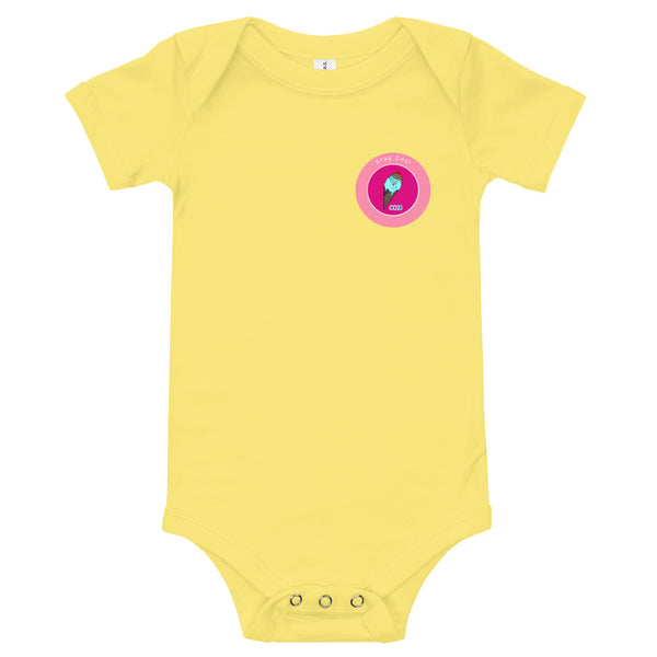 Baby Short Sleeve Onesie Pink