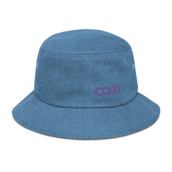 Denim bucket hat