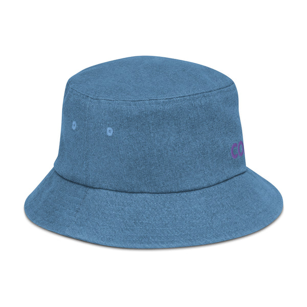 Denim bucket hat